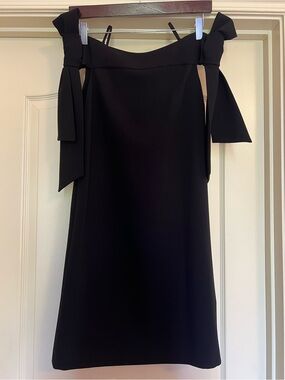 Tibi Off-Shoulder Bow Mini Dress Size US 2